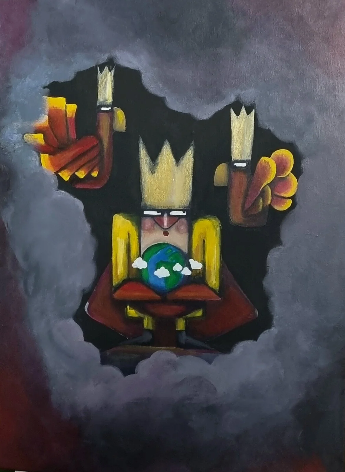 Akrylmålning Can we save it? av Maria L