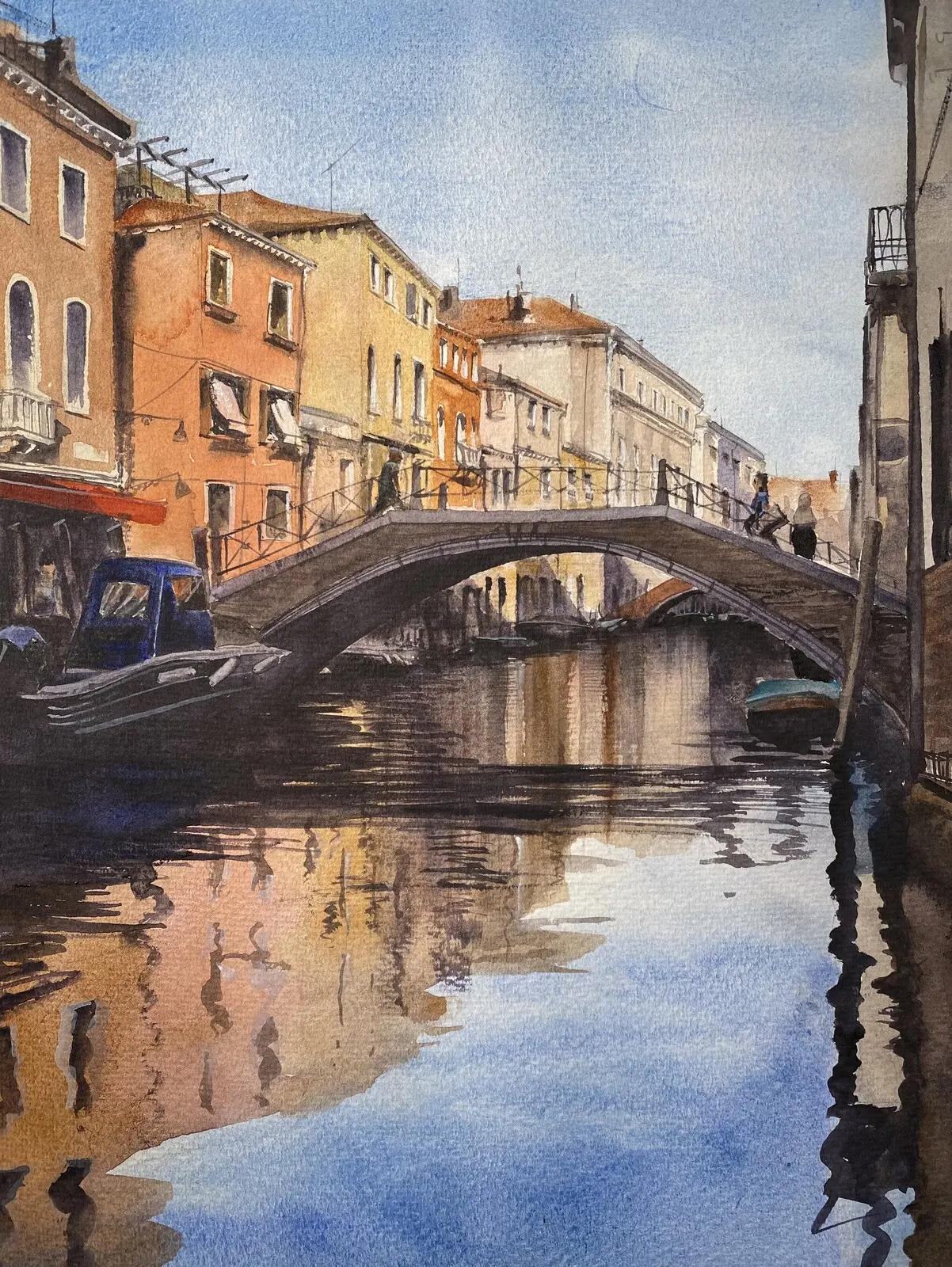 Akvarell Venice, Italy av Jesper Hörberg