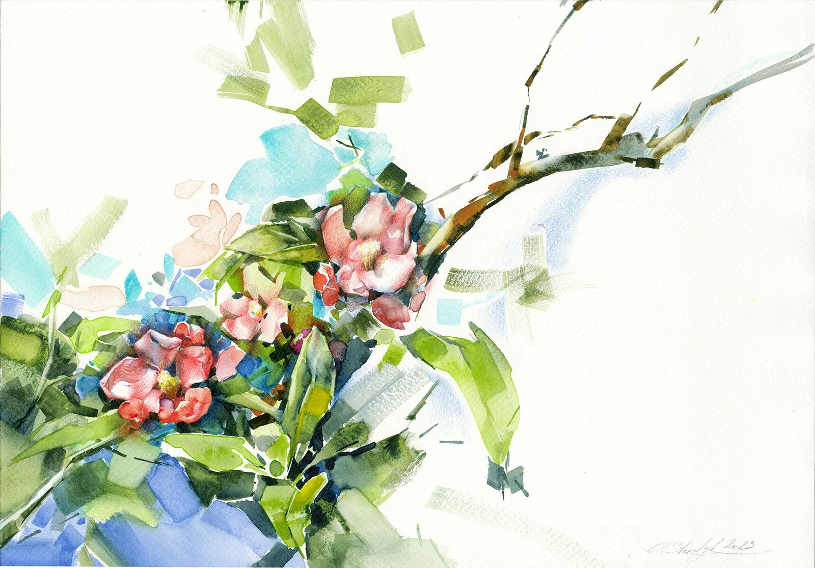 Äppelblommor av Olga Sternyk