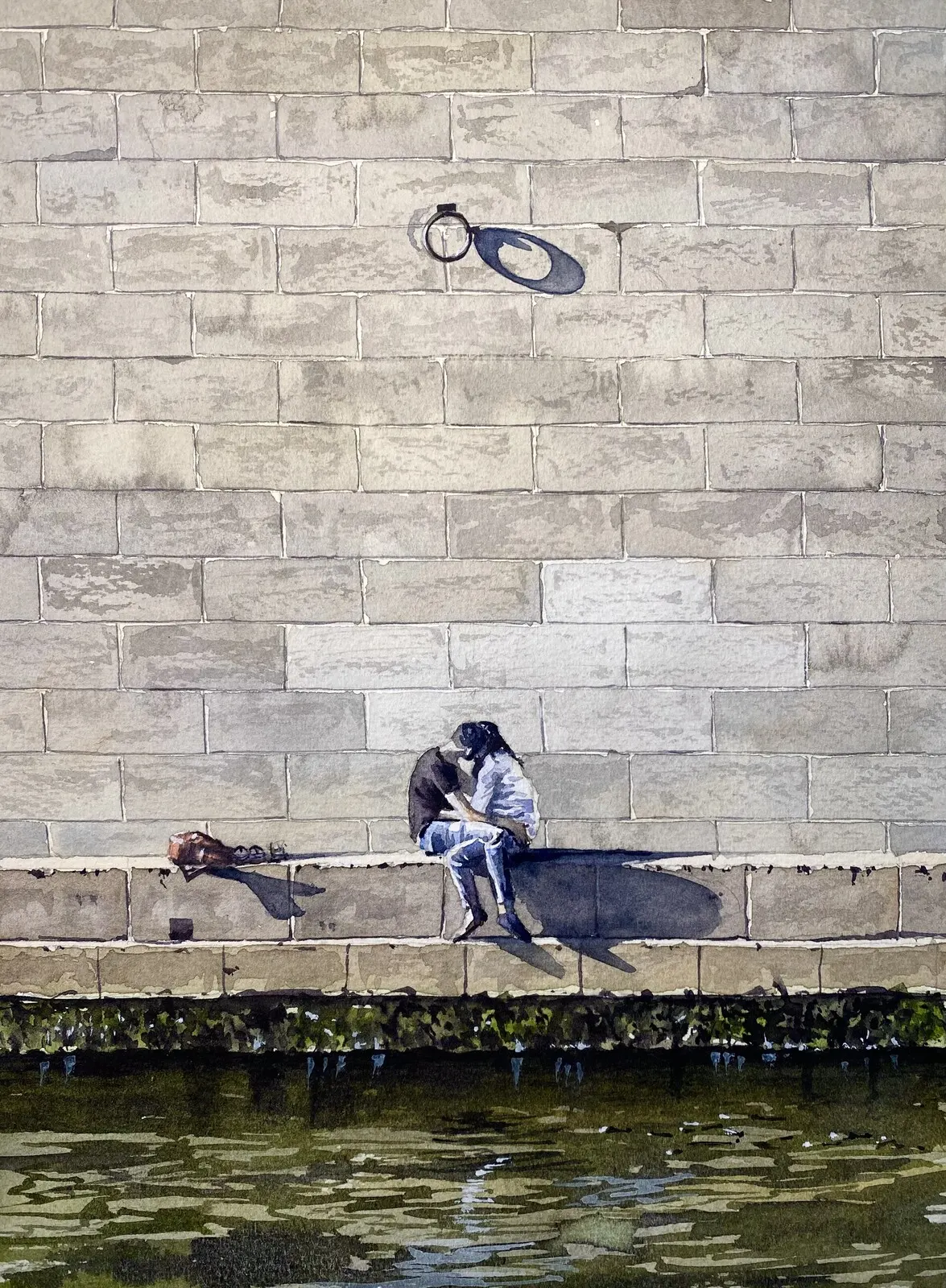 Akvarell Paris, France av Jesper Hörberg