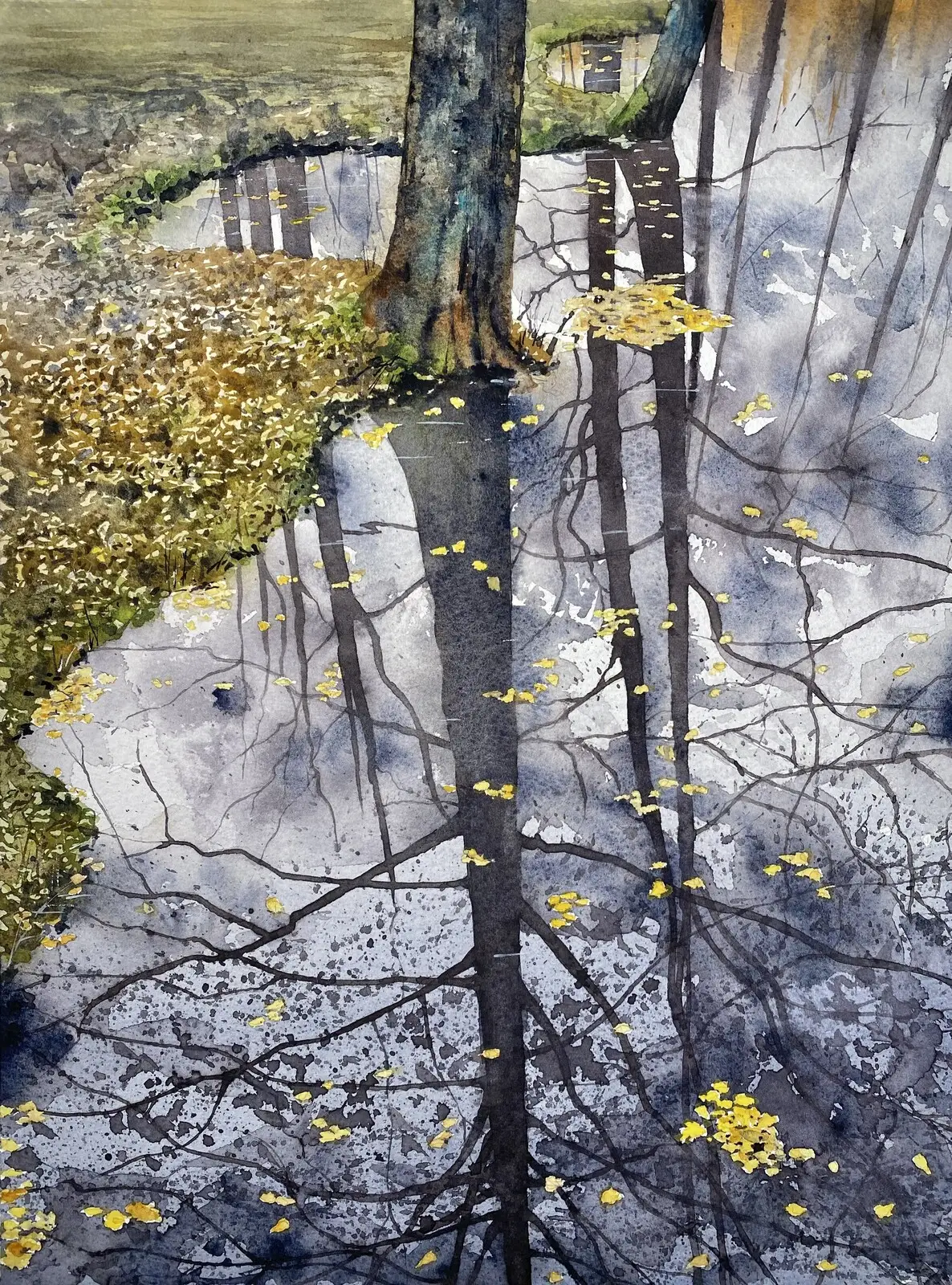 Akvarell Drottningholm, Sweden av Jesper Hörberg