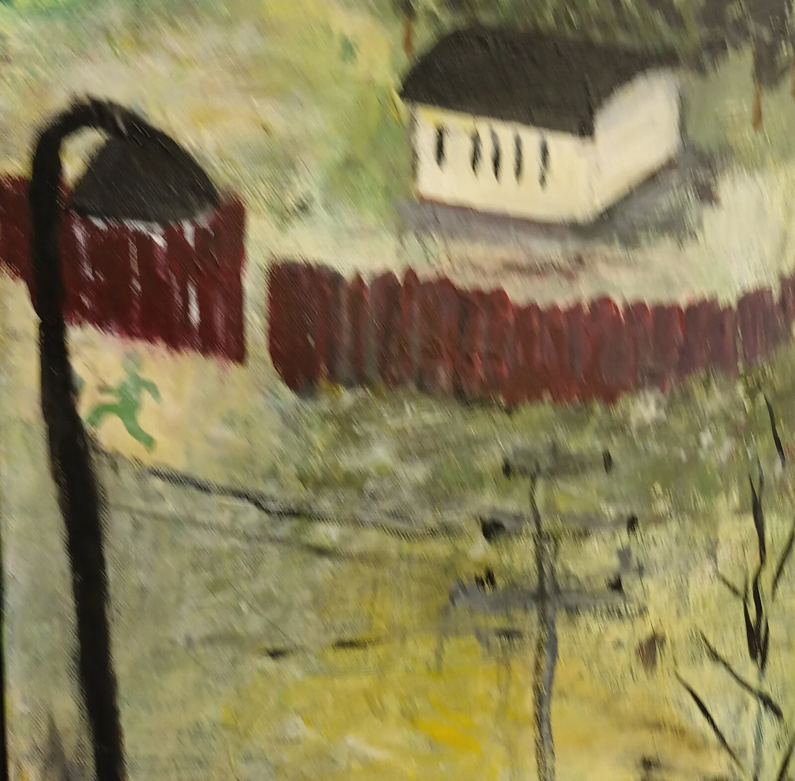 Akrylmålning Utan titel ll av Margareta Holmer