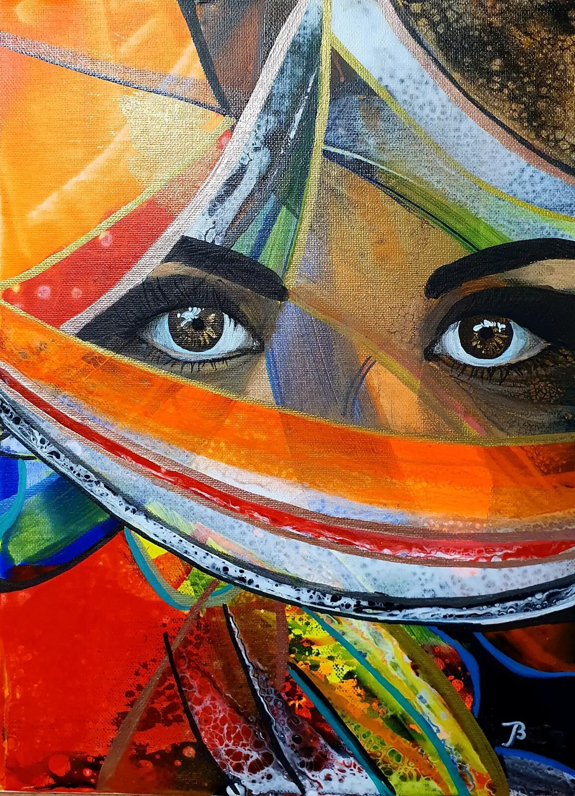 Akrylmålning Tusen och en natt av Tetyana Burlin