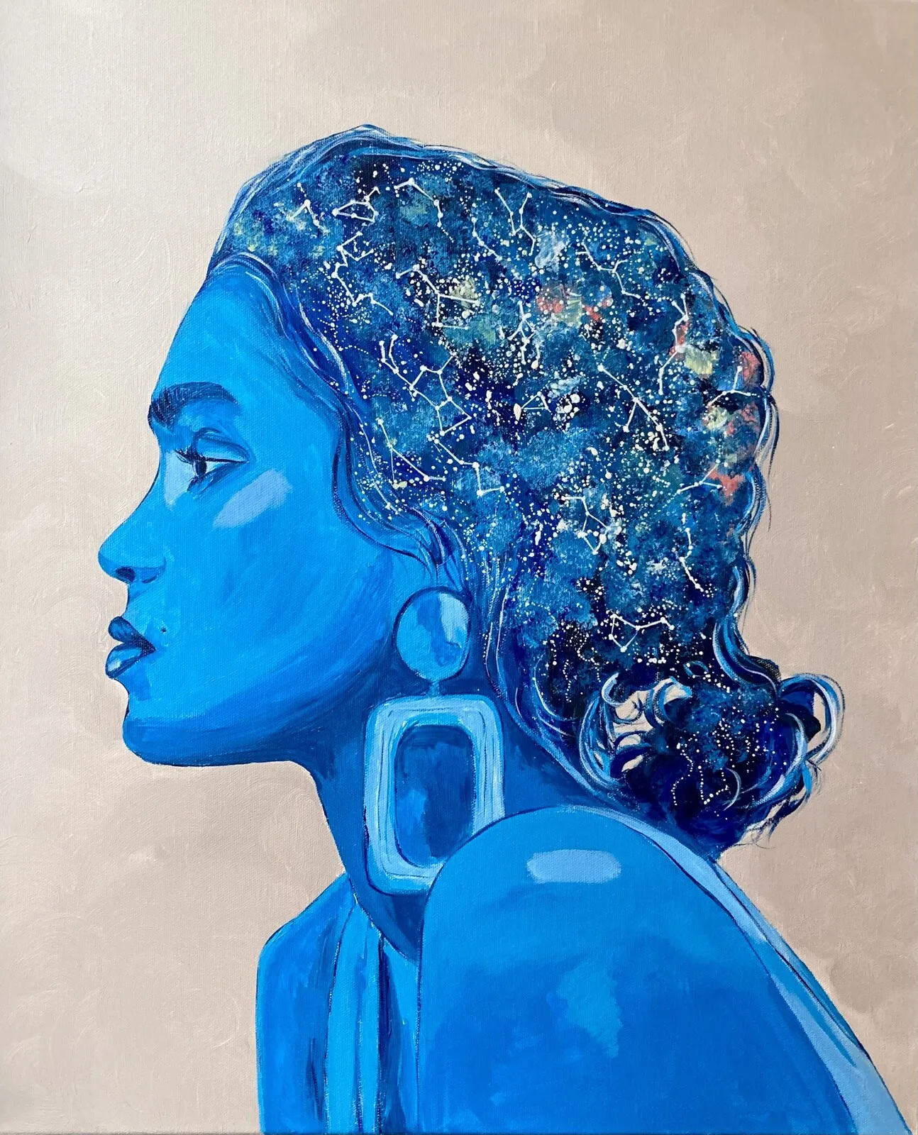 Akrylmålning Universe av Alyona Siergieieva - Designfull Art