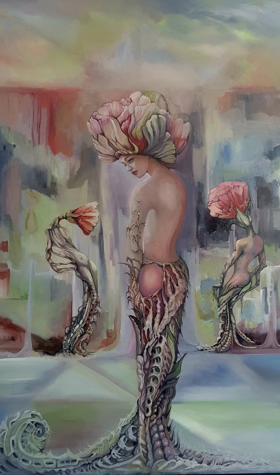 Oljemålning Årstiden vår av Pia Lundin