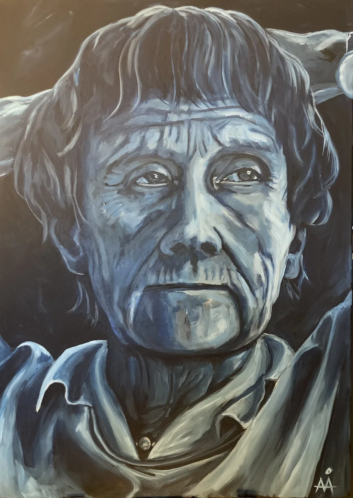 Akrylmålning Astrid av Anna Ånelöf