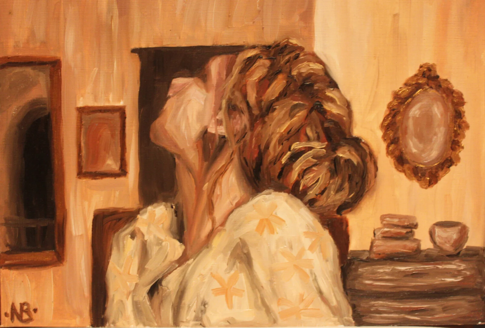 Oljemålning Stora drag av Nova Blomberg