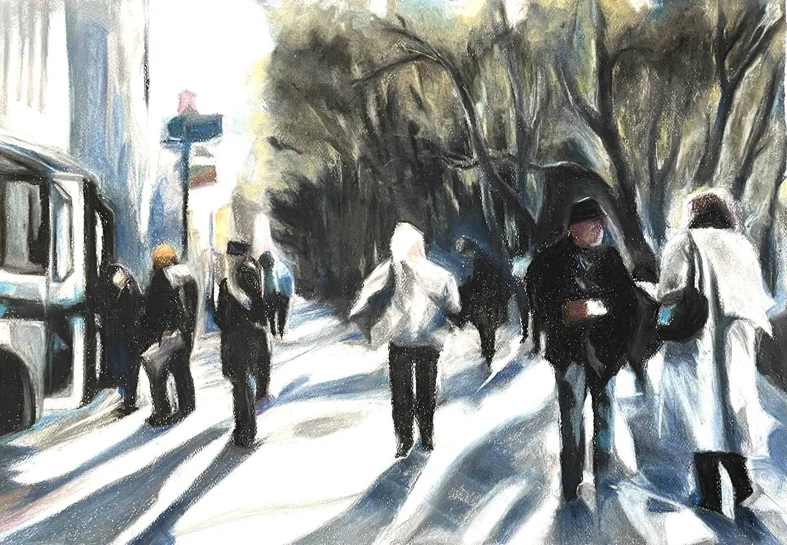 Action in the street av Shabnam Jamshidbeigi