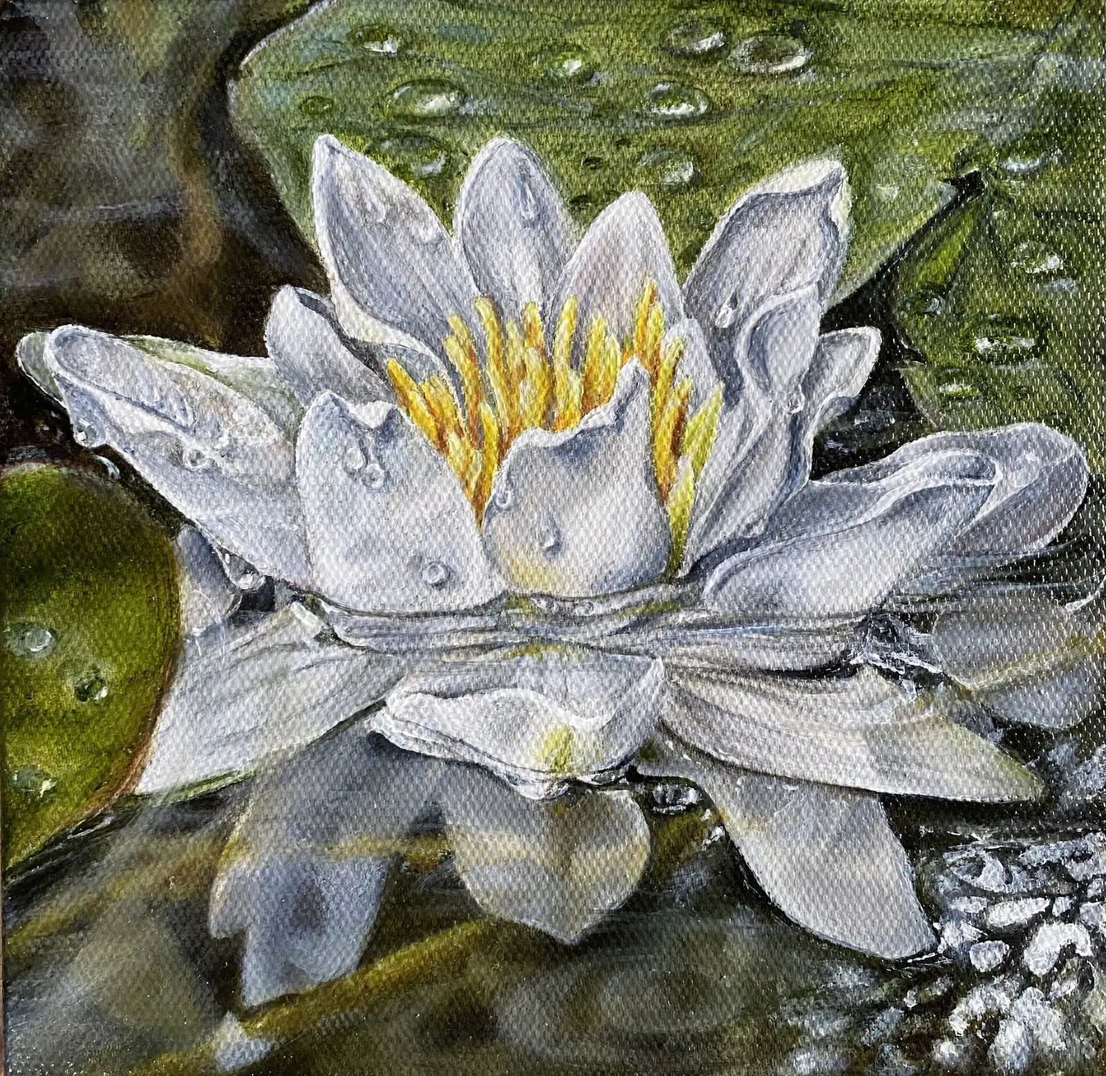 Oljemålning Peace. av Ulrika Muller