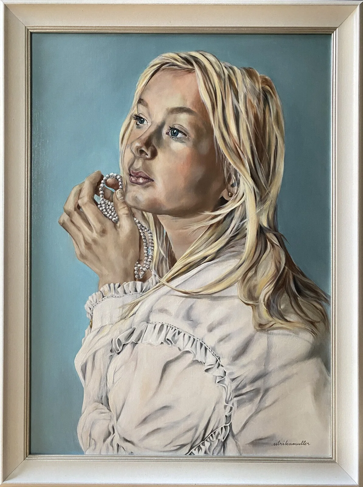 Oljemålning Strand of dreams. av Ulrika Muller