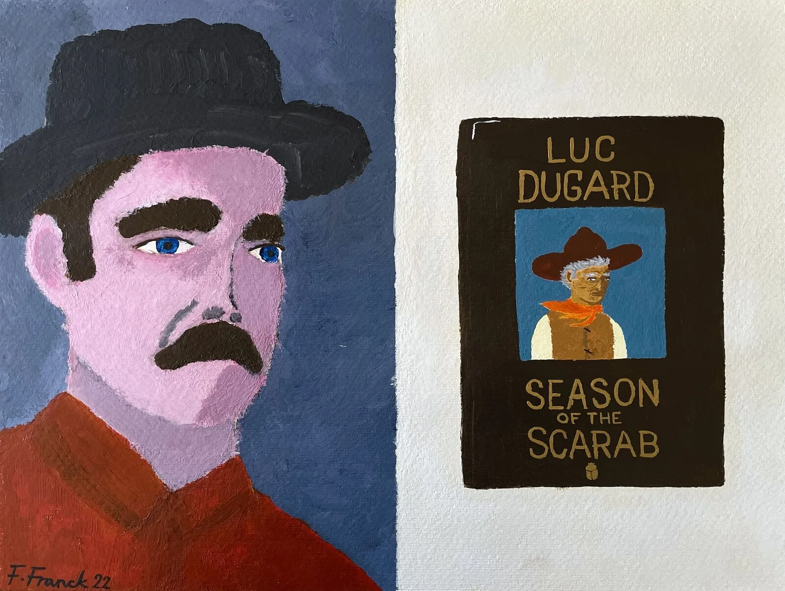 Akrylmålning Death of the Author av Fabian Franck