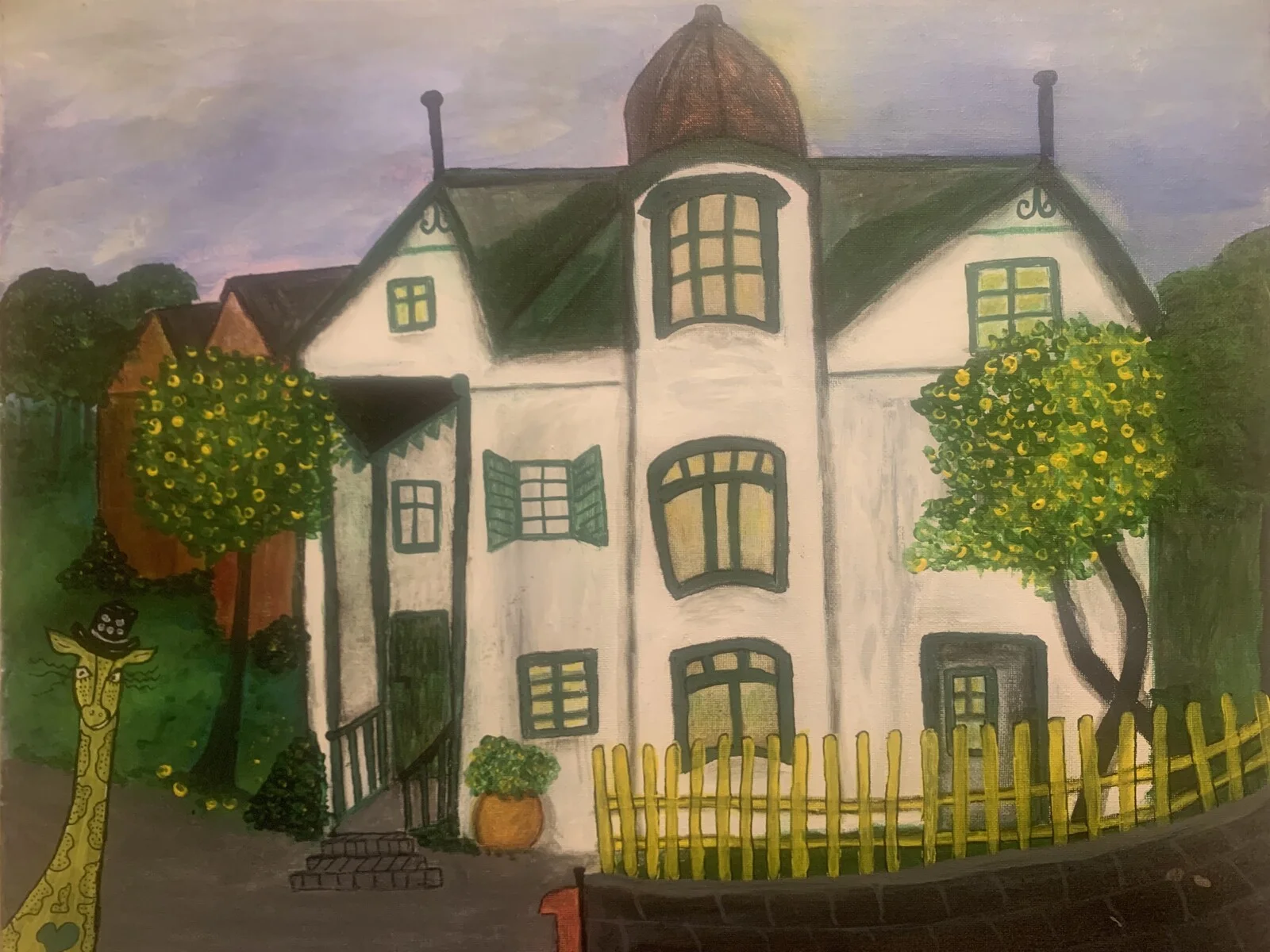 Akrylmålning Just Another Lemontree av Annika Haglind