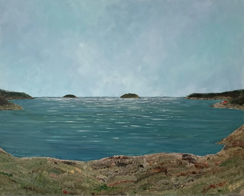 Akrylmålning Skärgård av Jessica Frykman