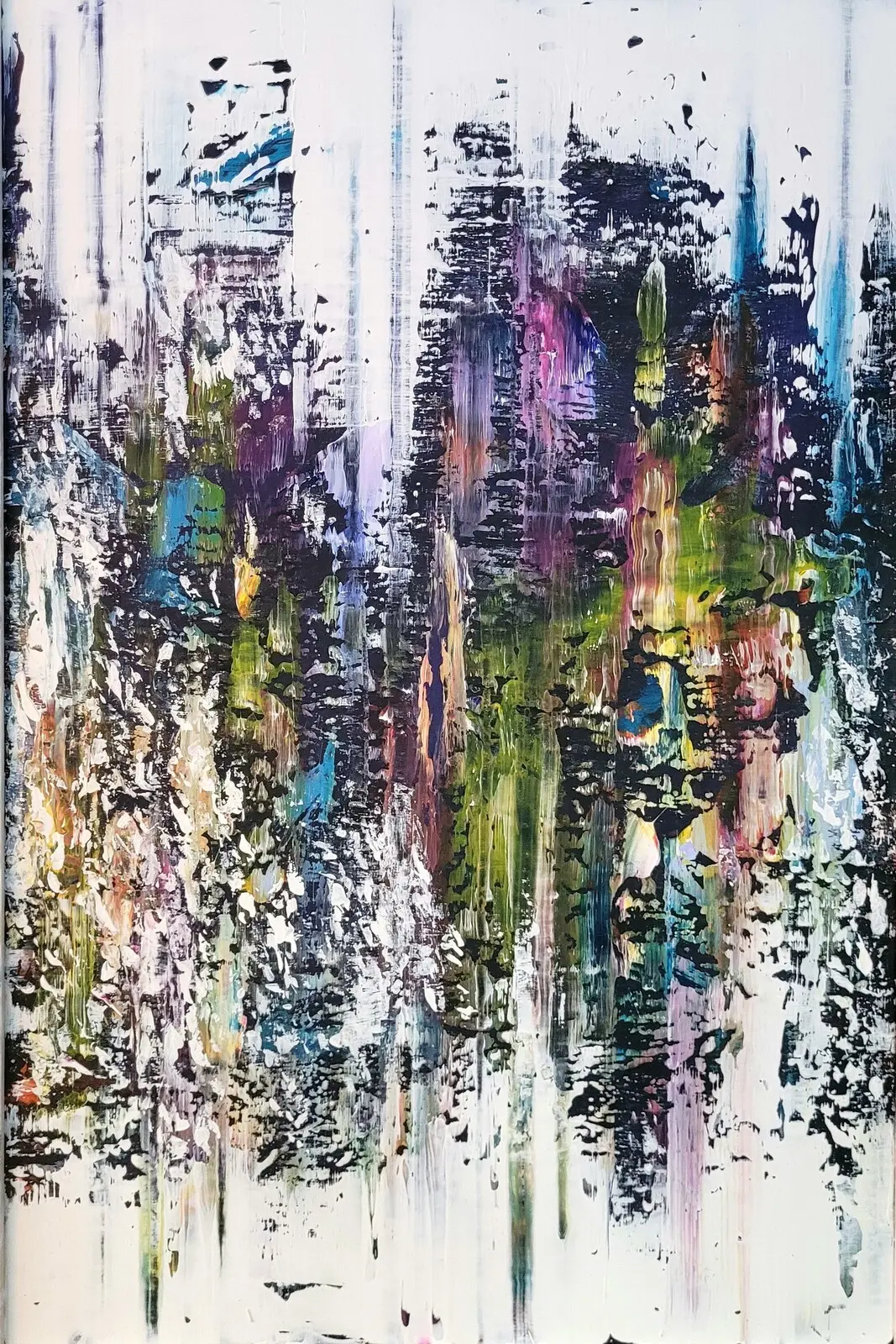 Akrylmålning Winter Purple III av Tobias Staaf