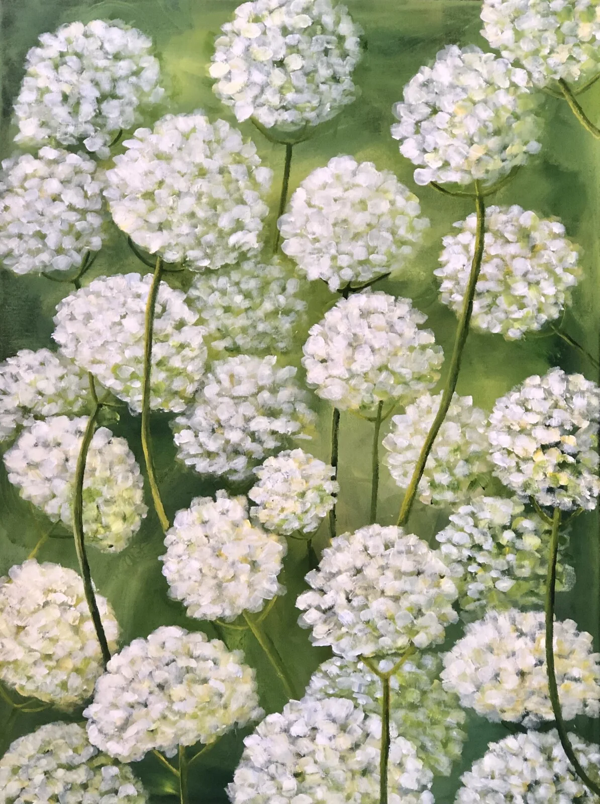 Akrylmålning Vit av Annette Landin