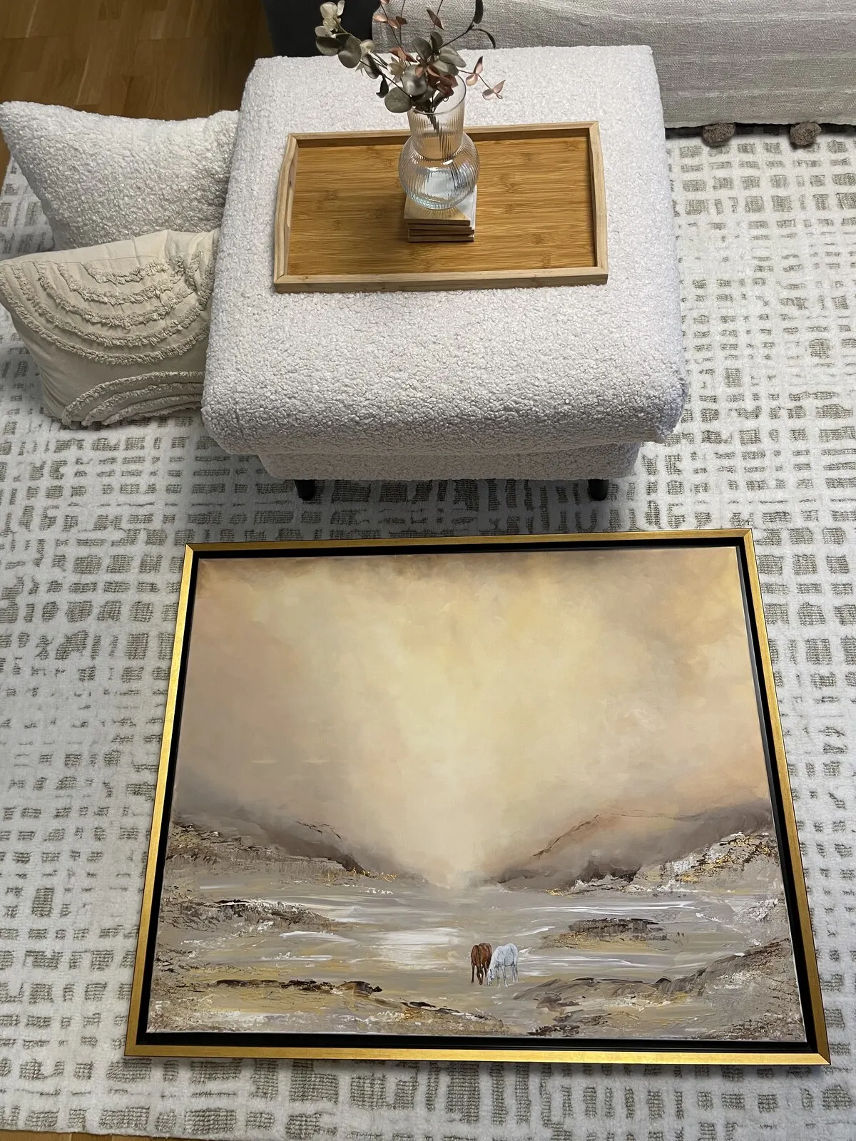 Akrylmålning Horses av Natali Hook