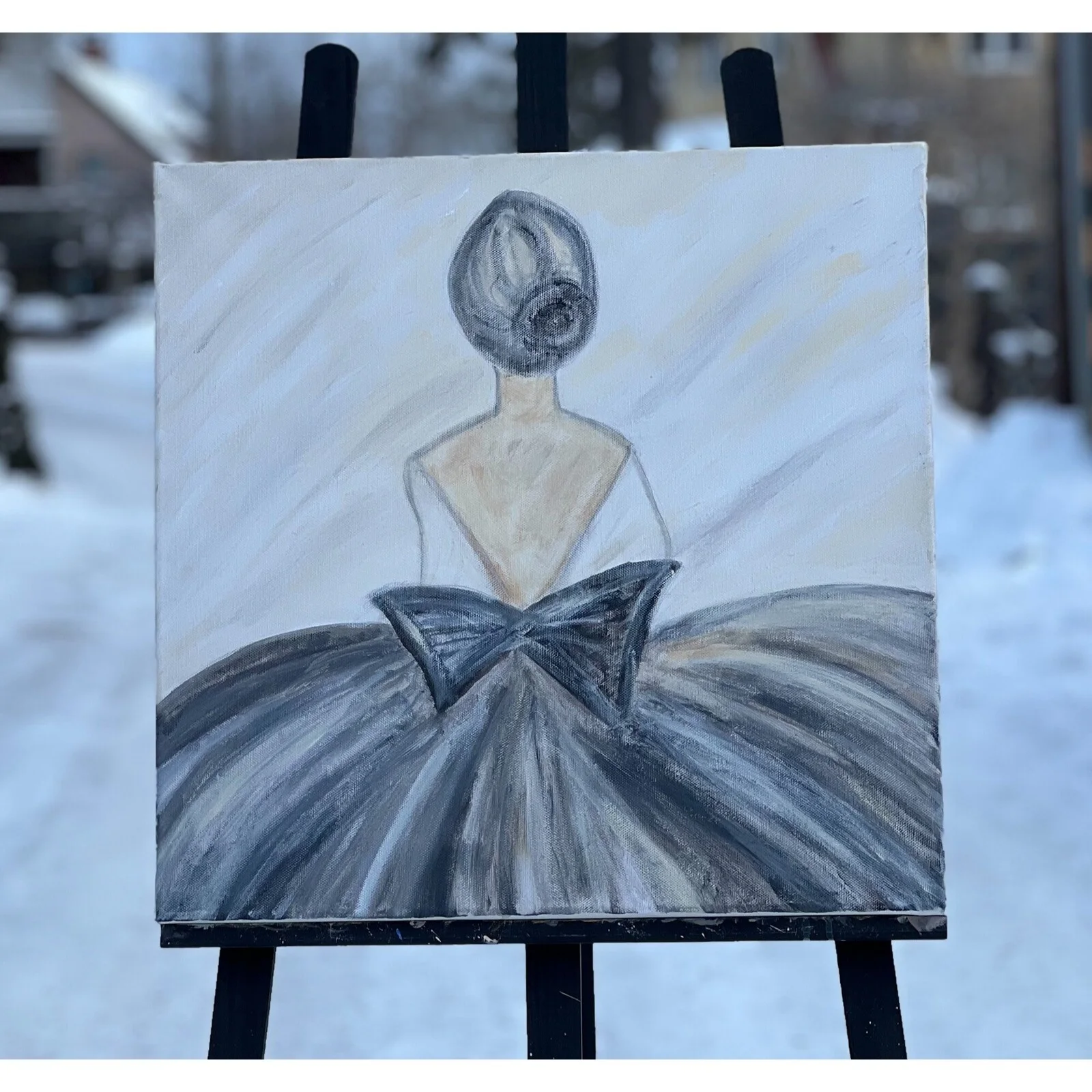 Akrylmålning Leonora av Nicole Falcone