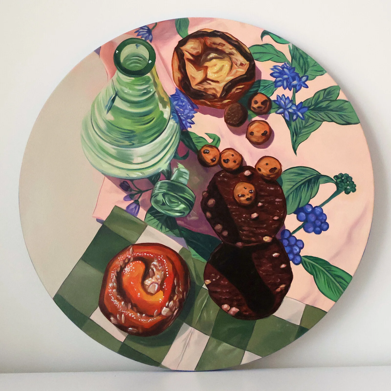 Oljemålning Forget me not av Anna Zdanowicz