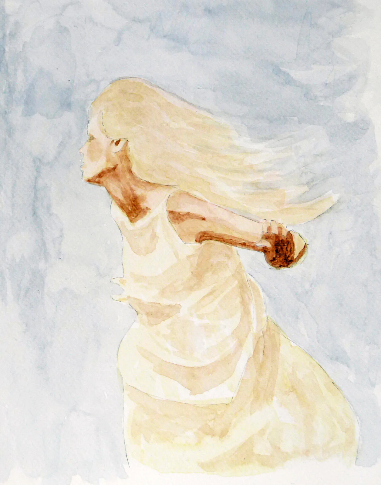 Akvarell Dans av Arne Thelander