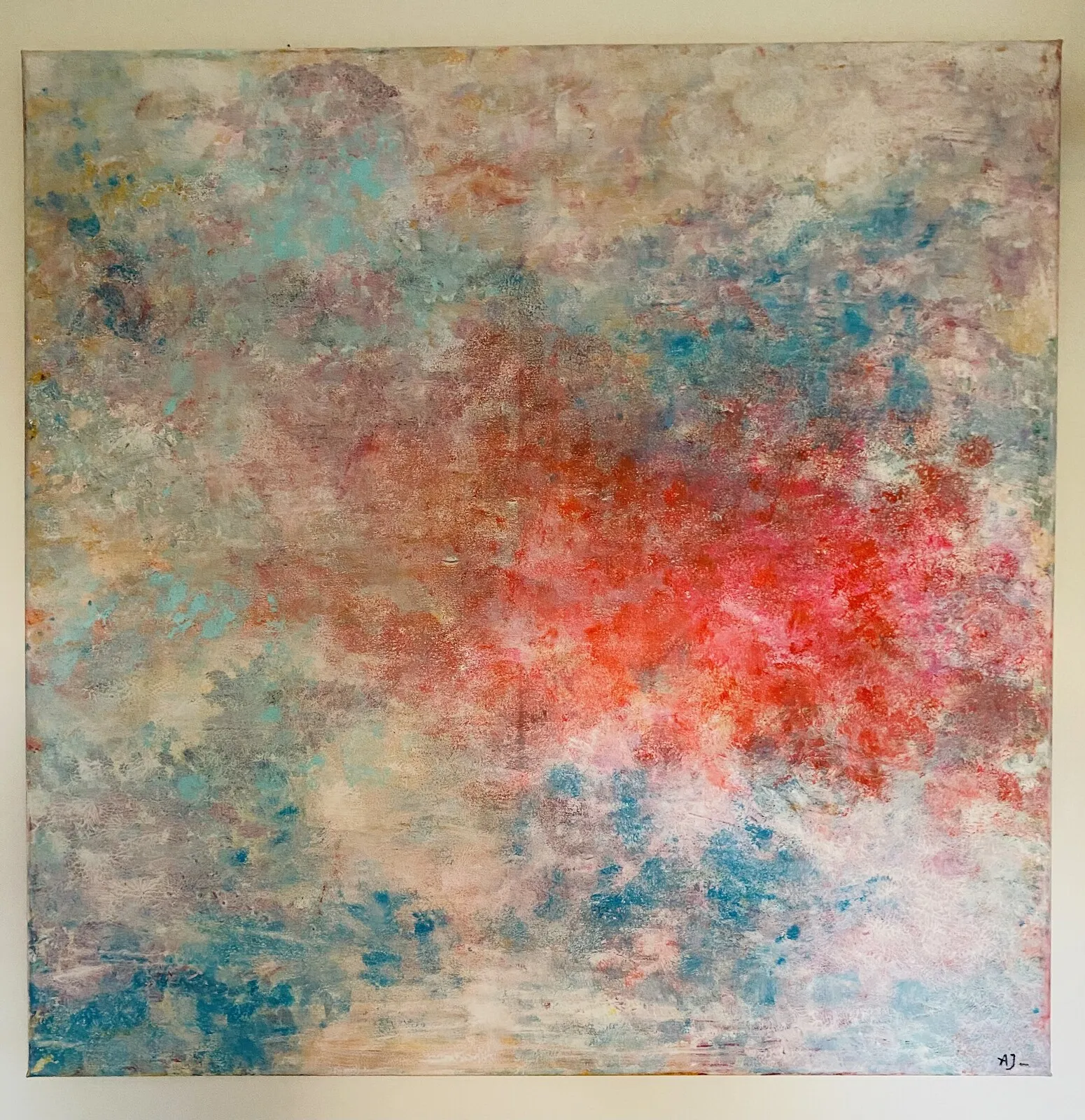 Akrylmålning The sky is the limit av Annika Julin