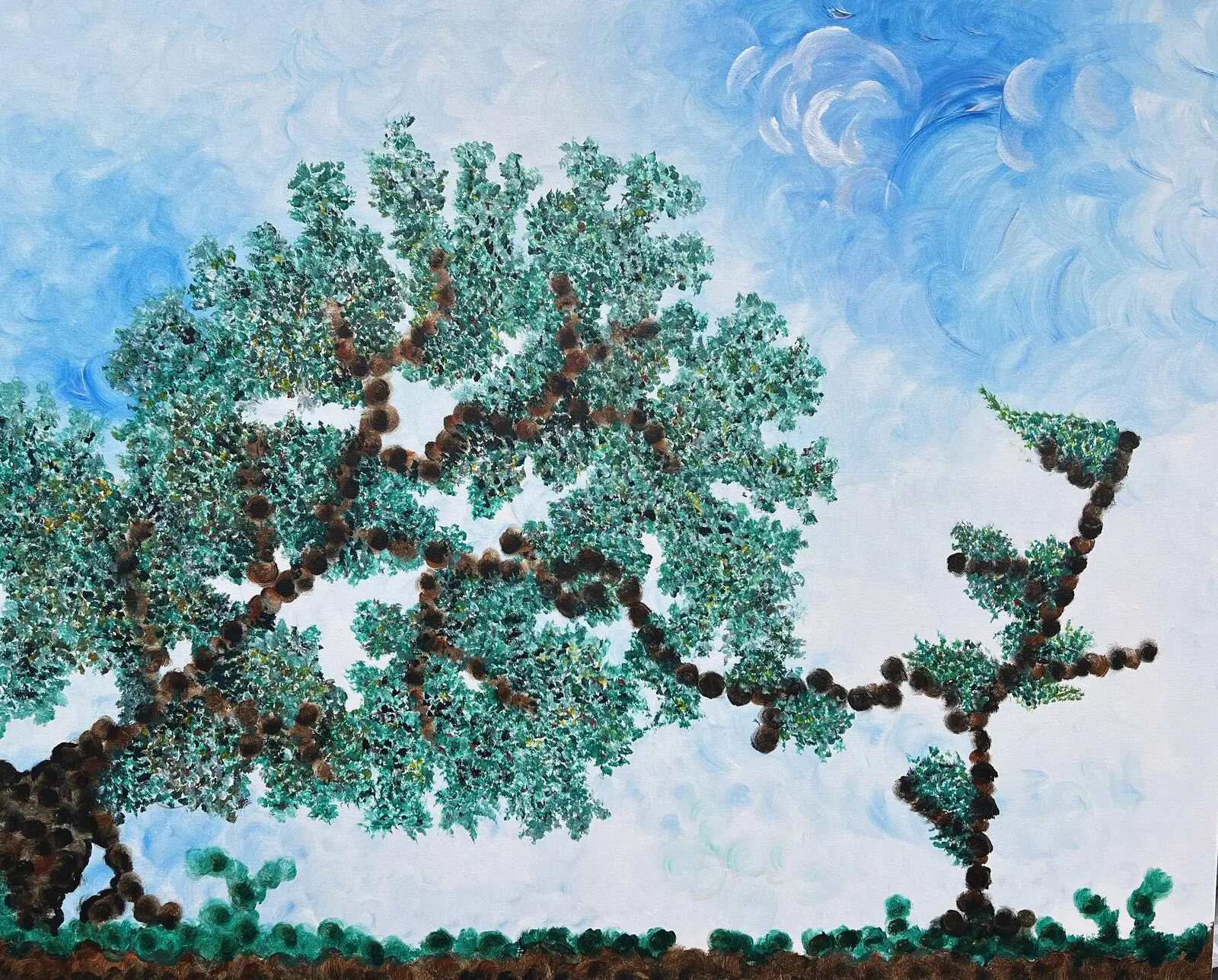 Akrylmålning Samhörighet av Helena "fotohella_art” Bergman