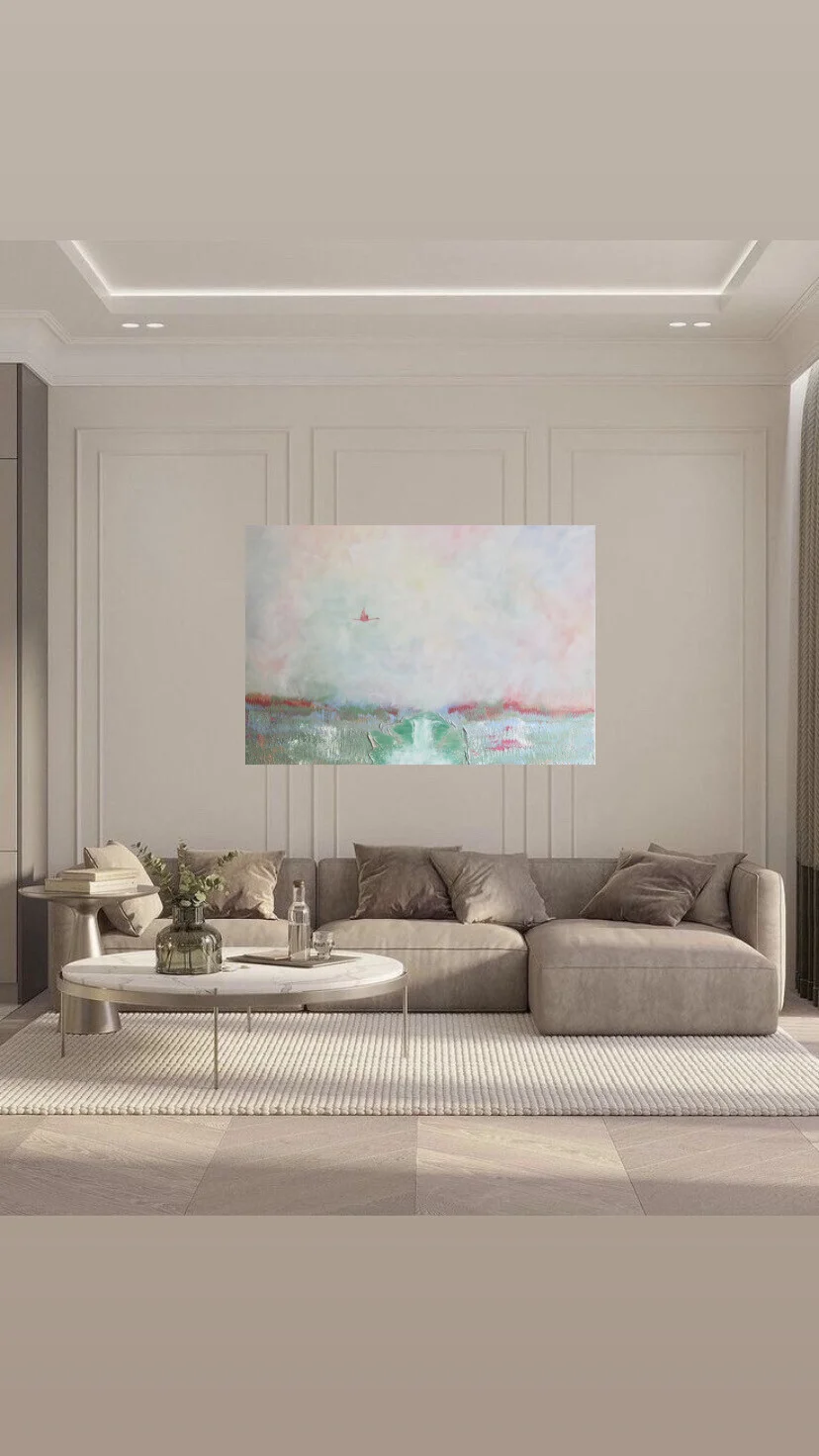 Akrylmålning Feelings of spring av Ellen Macleod