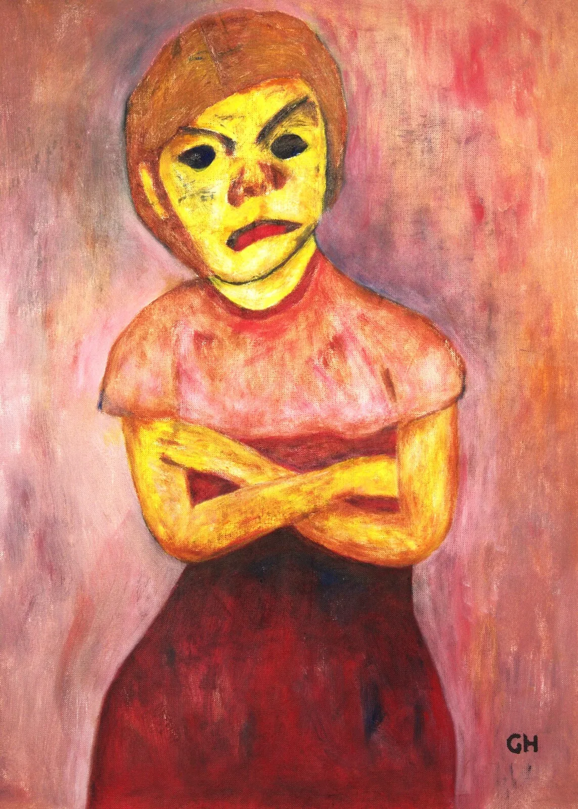 Oljemålning "No Screen Time"  -  Oil painting av Gerhard Hofman