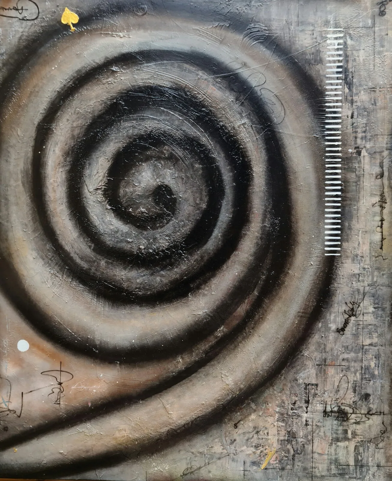 Akrylmålning Helgdagskväll i timmerkojan av Urban Dahl