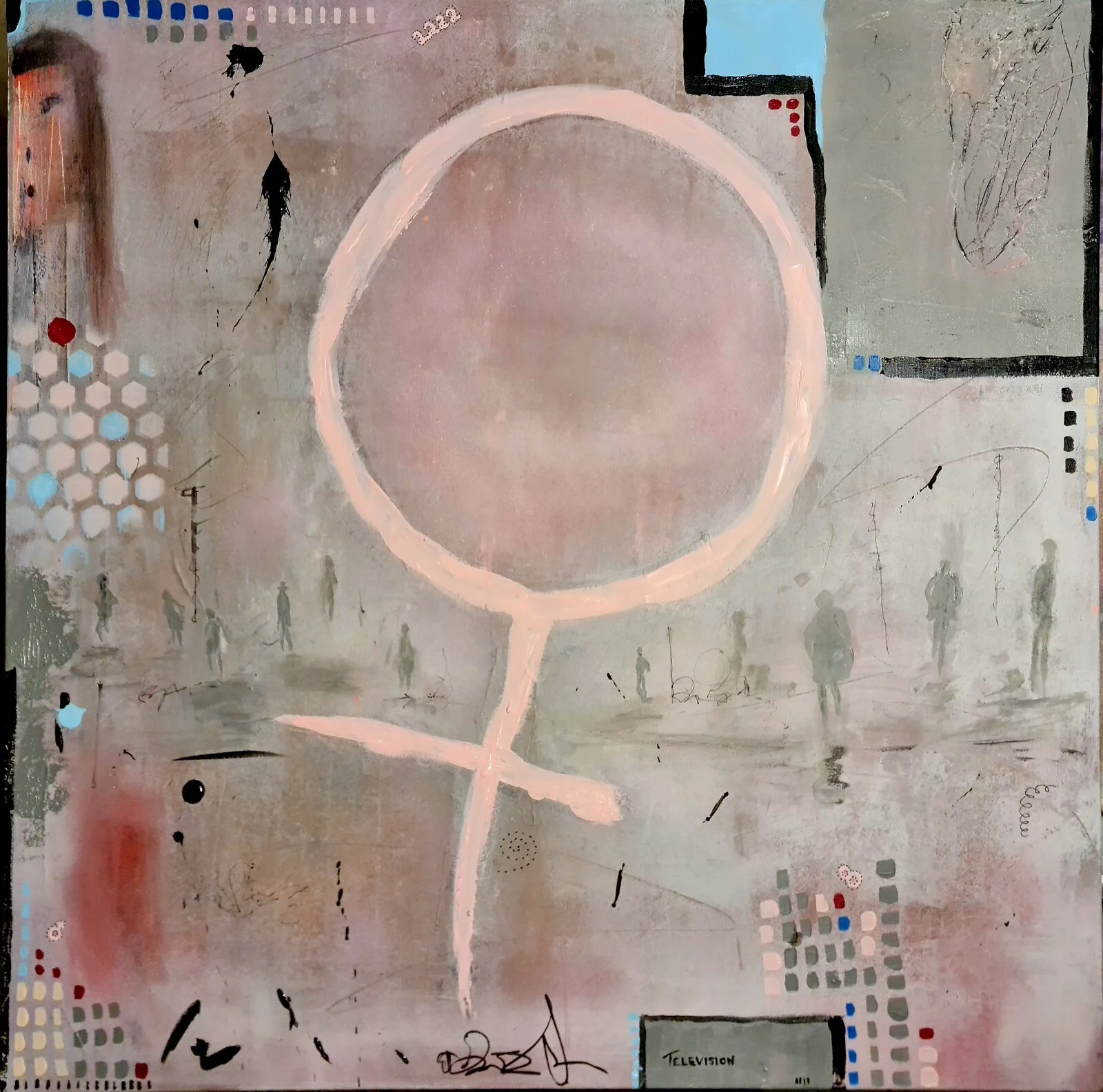 Akrylmålning Tell a vision? av Urban Dahl