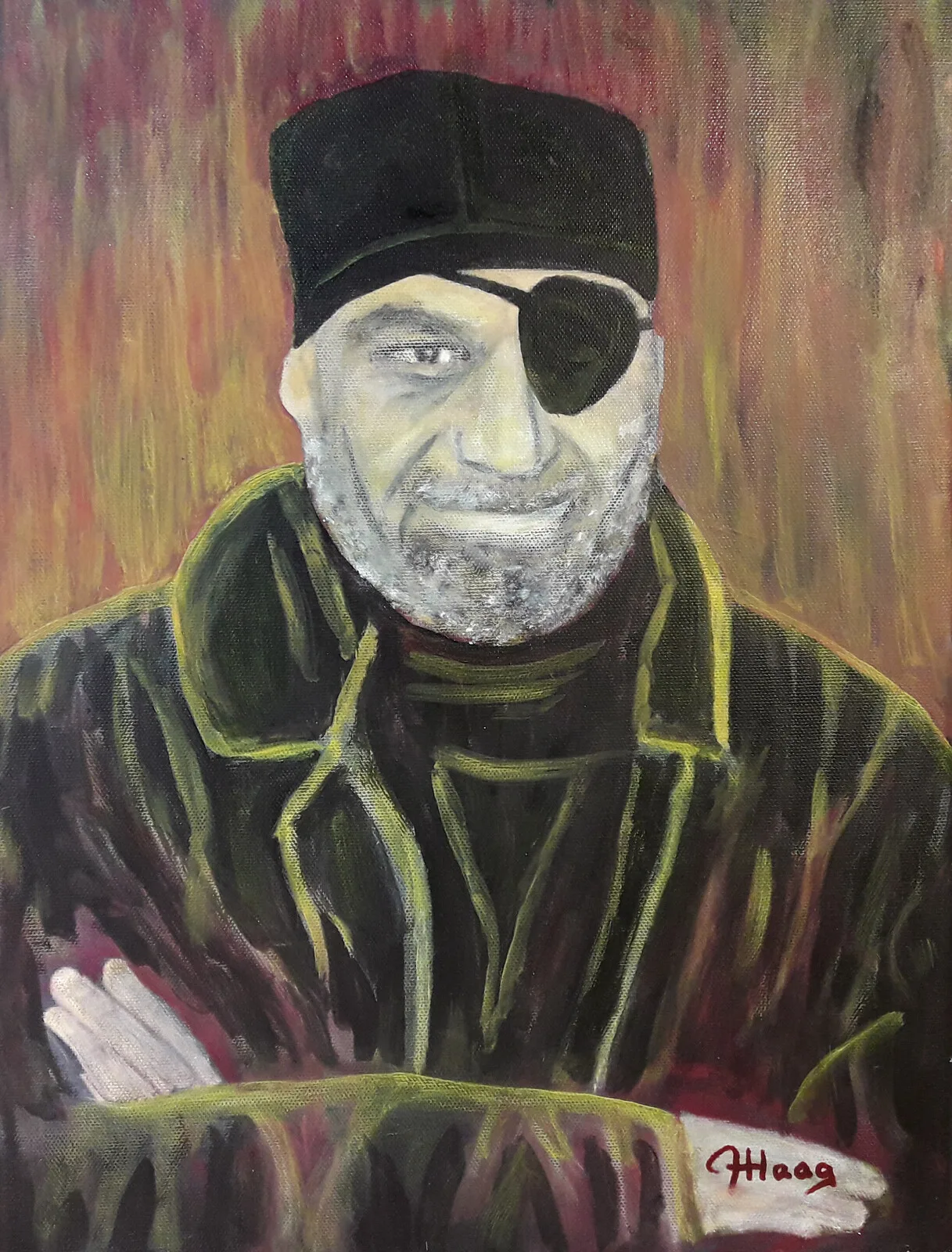 Oljemålning Sunkan av Anders Haag