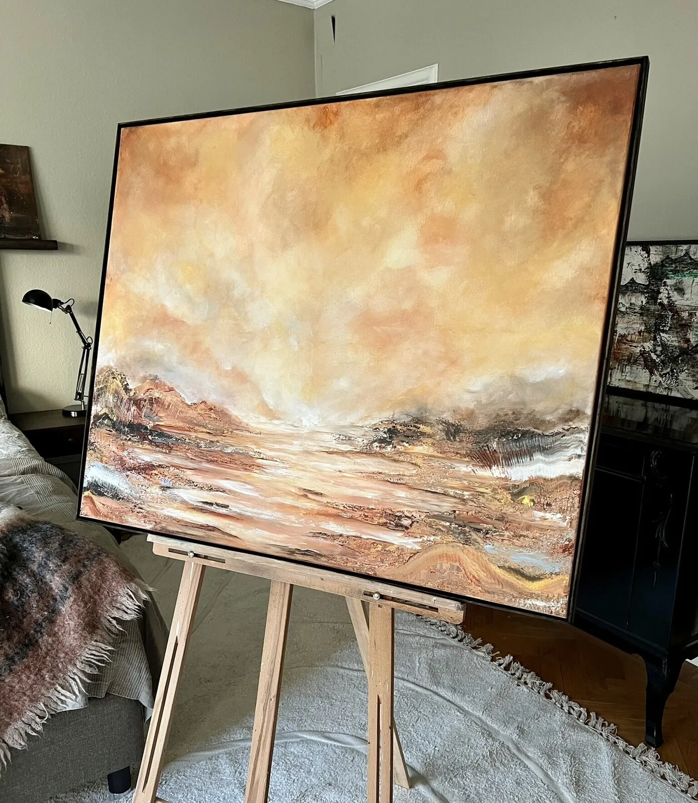 Akrylmålning New beginnings av Lii Sjölander