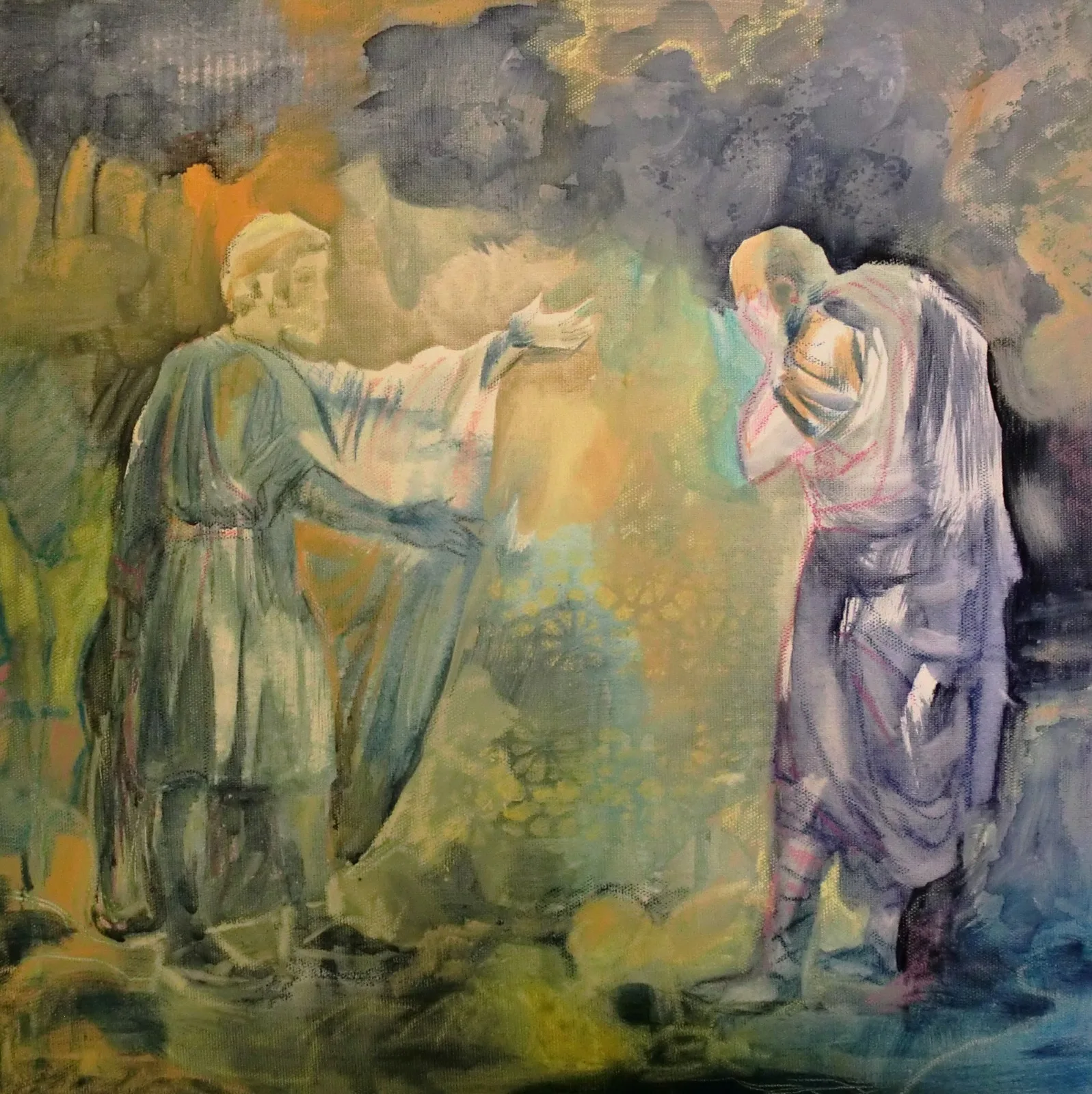 Akrylmålning You need not stop there av Daniel Vandinja