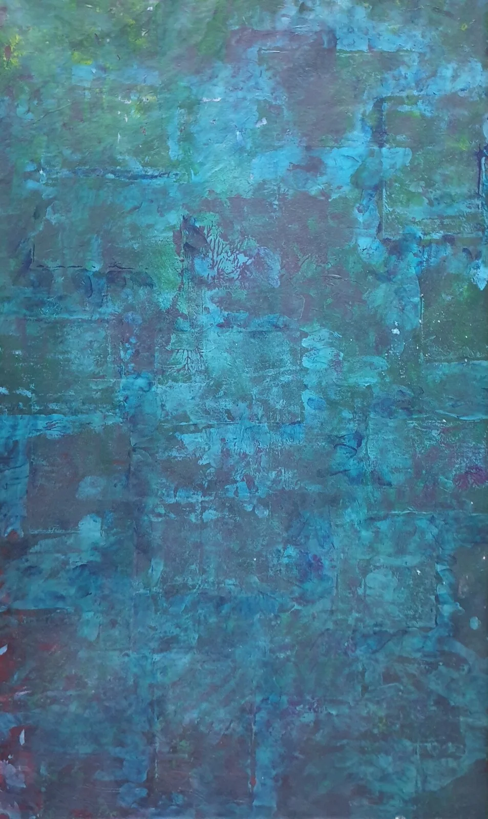 Akrylmålning Fönster inåt av Mikaela Svensson