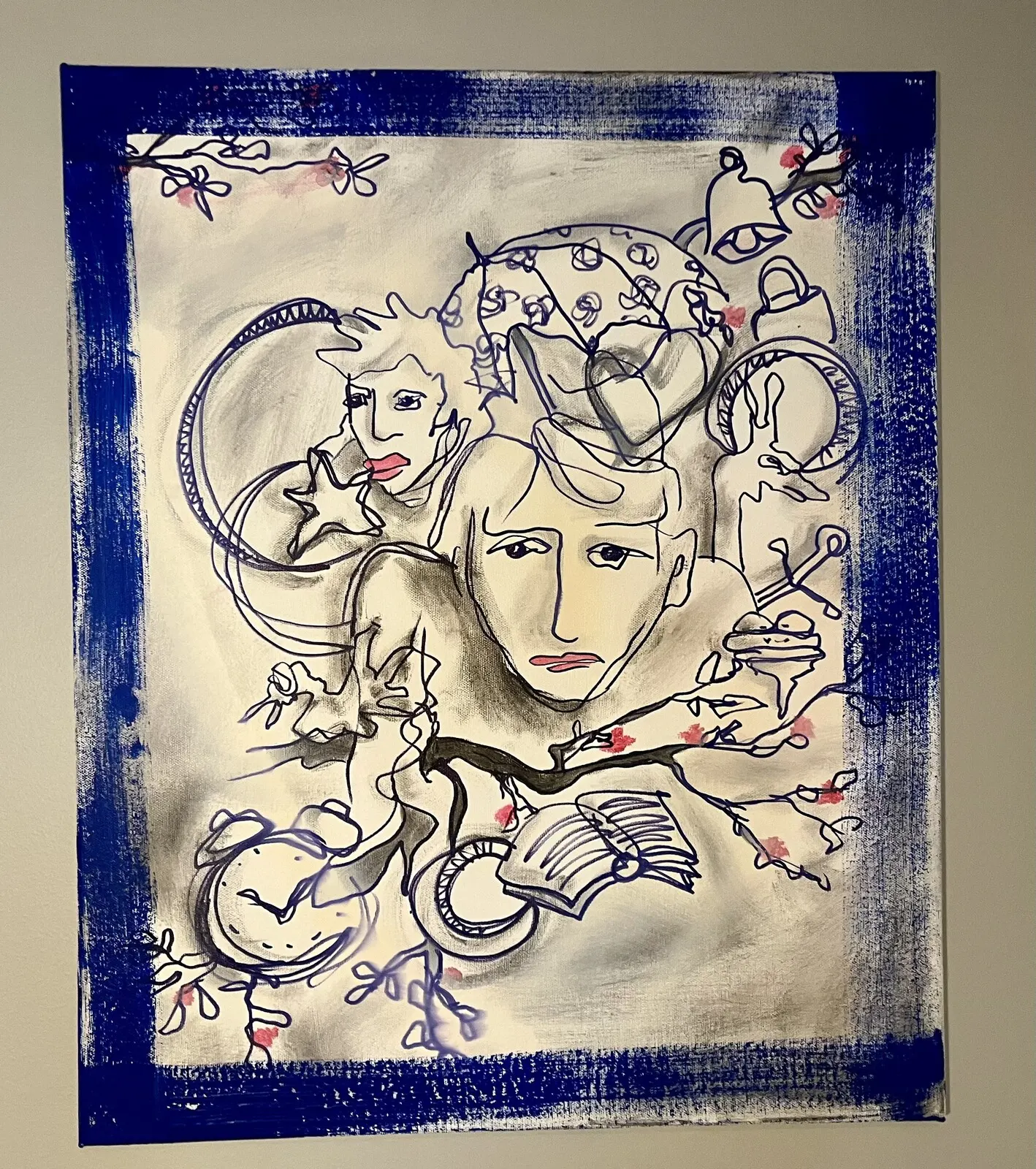 Akrylmålning On your mind av Johanna SR