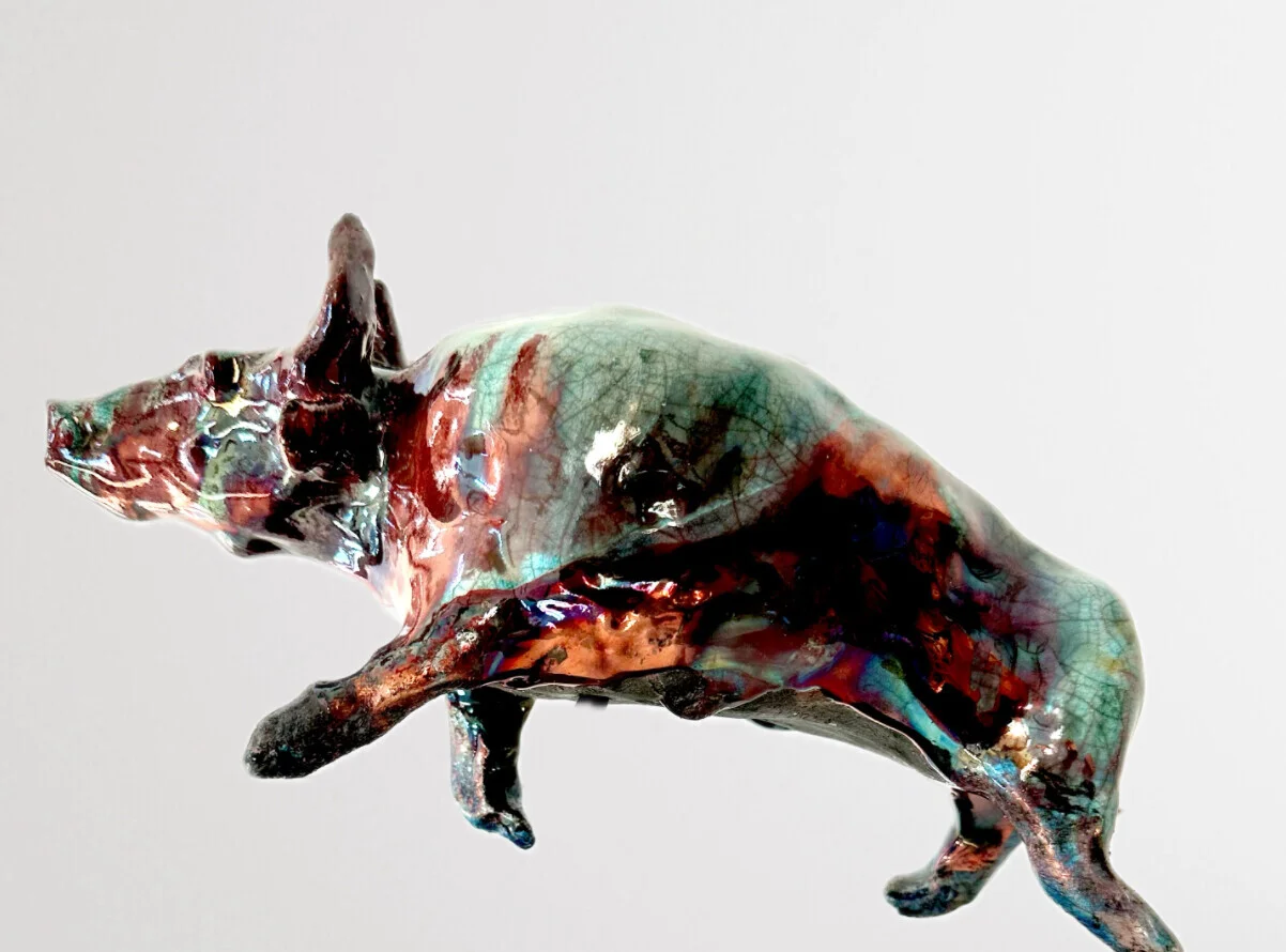 Skulptur Oxe av Maria Falk Larsson