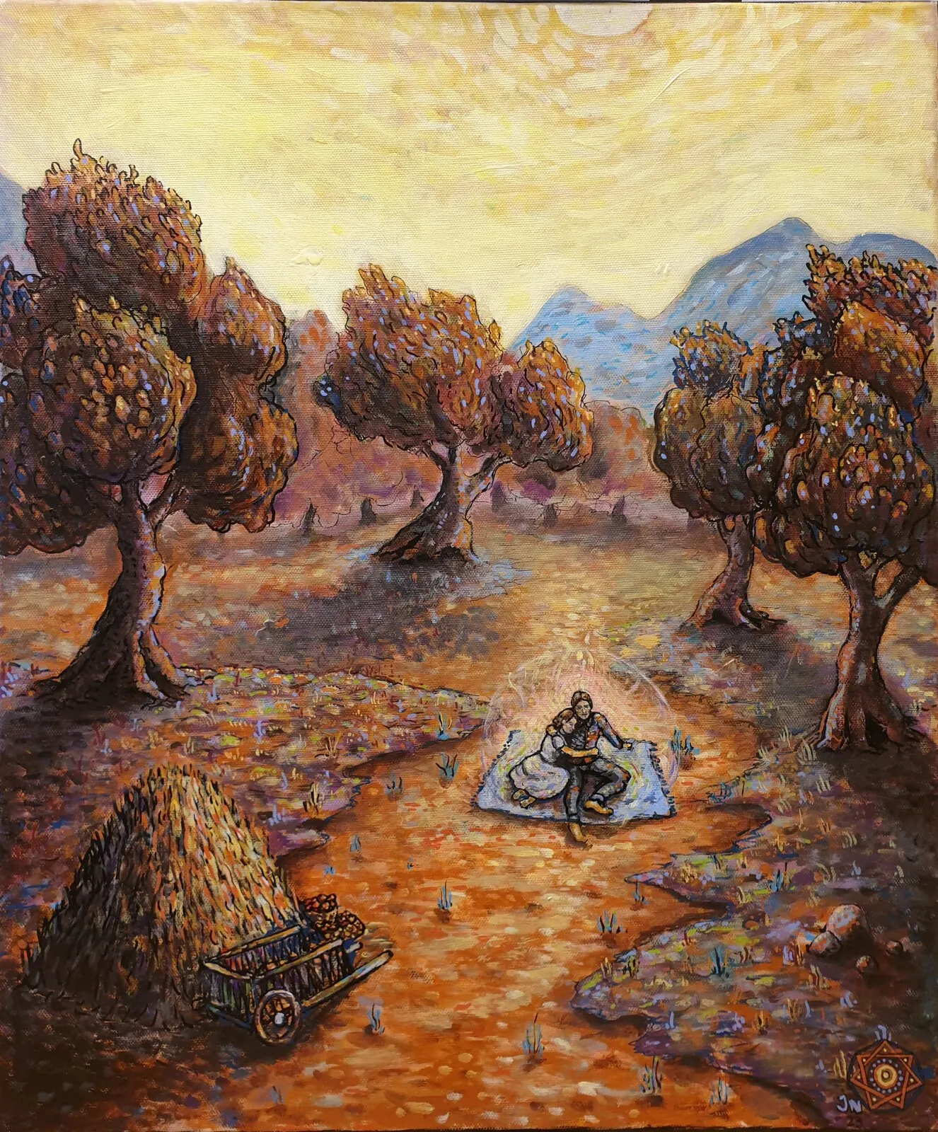 Akrylmålning Yours Forever av Jesper Nordström