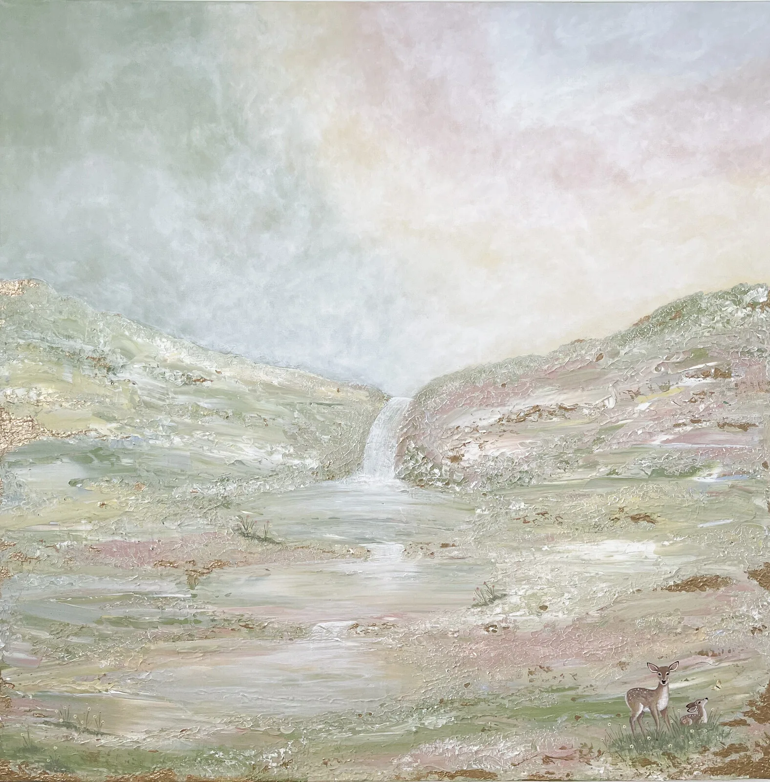 Akrylmålning Unconditional love av Sara Evy Andersson