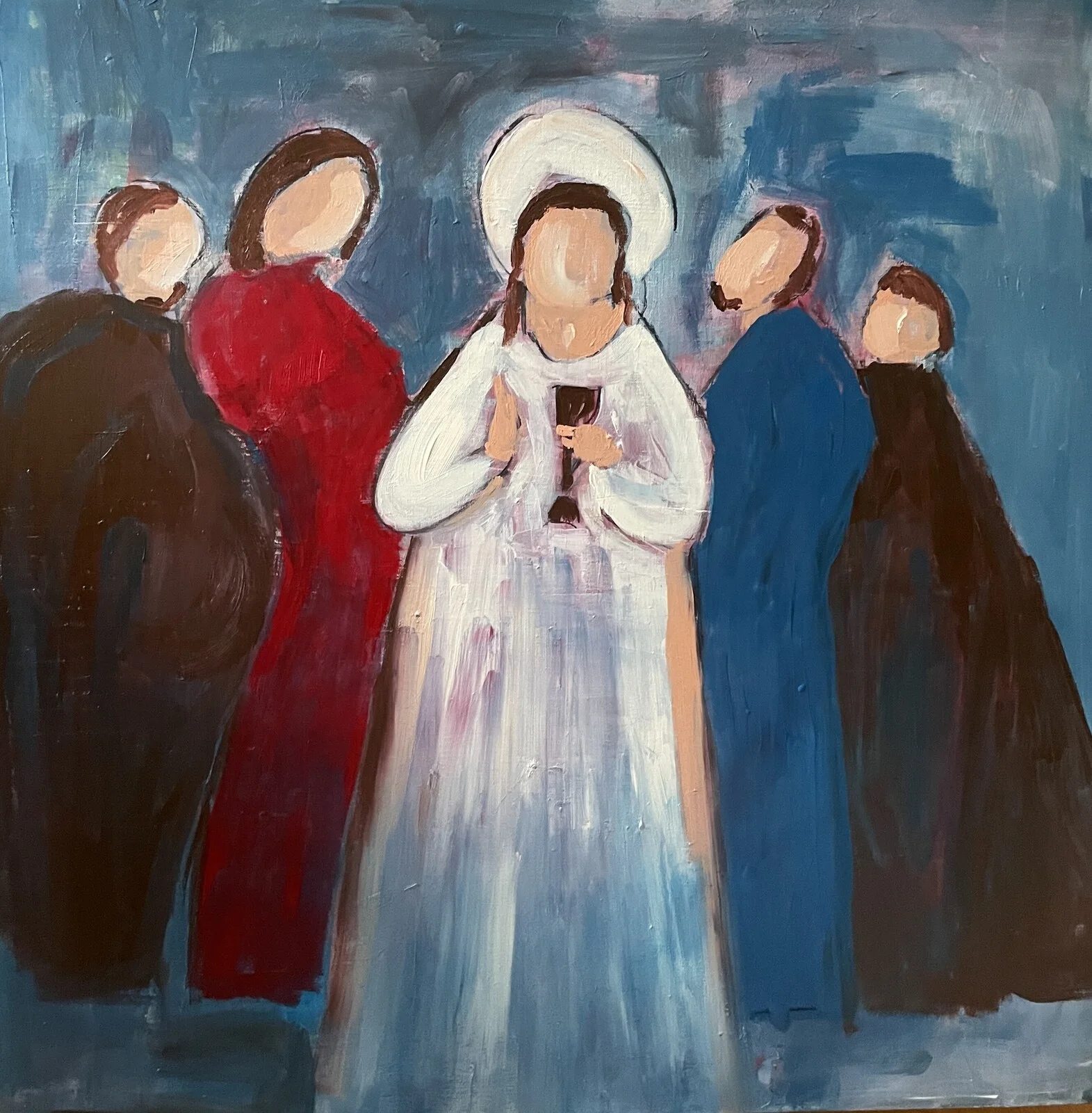 Akrylmålning Du får skina! av Karina Andersson