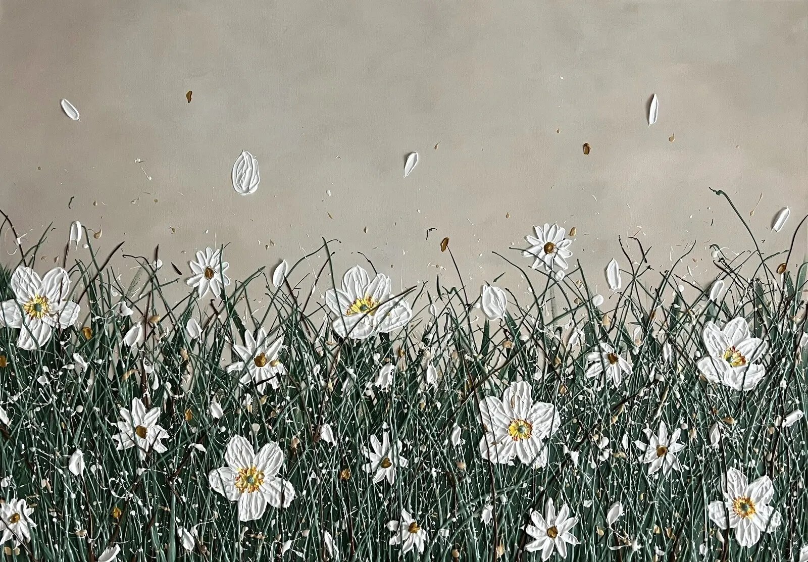 Akrylmålning Untitled av Veronica Fuchs