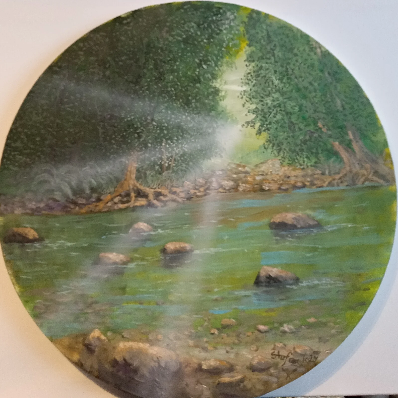 Oljemålning Amazonas regnskog av Stefan Karlsson