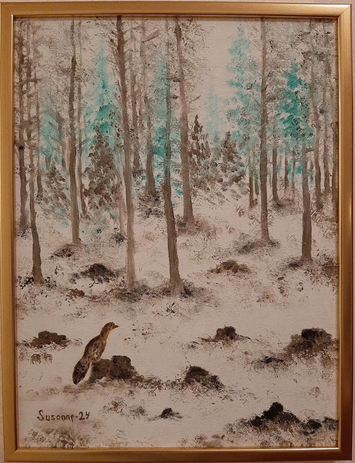 Oljemålning Skogsgläntan av Susanne Thomee