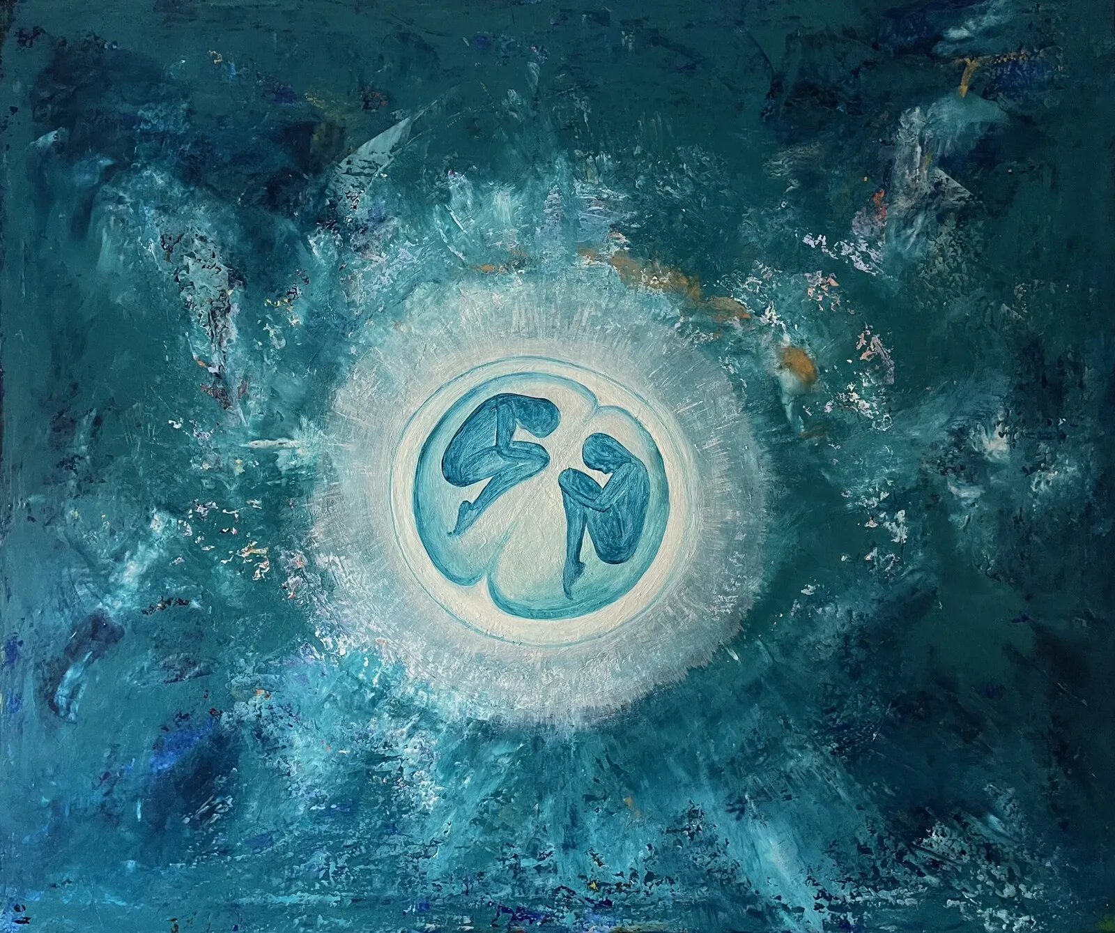 Akrylmålning Growing av Ulrika Vargtand