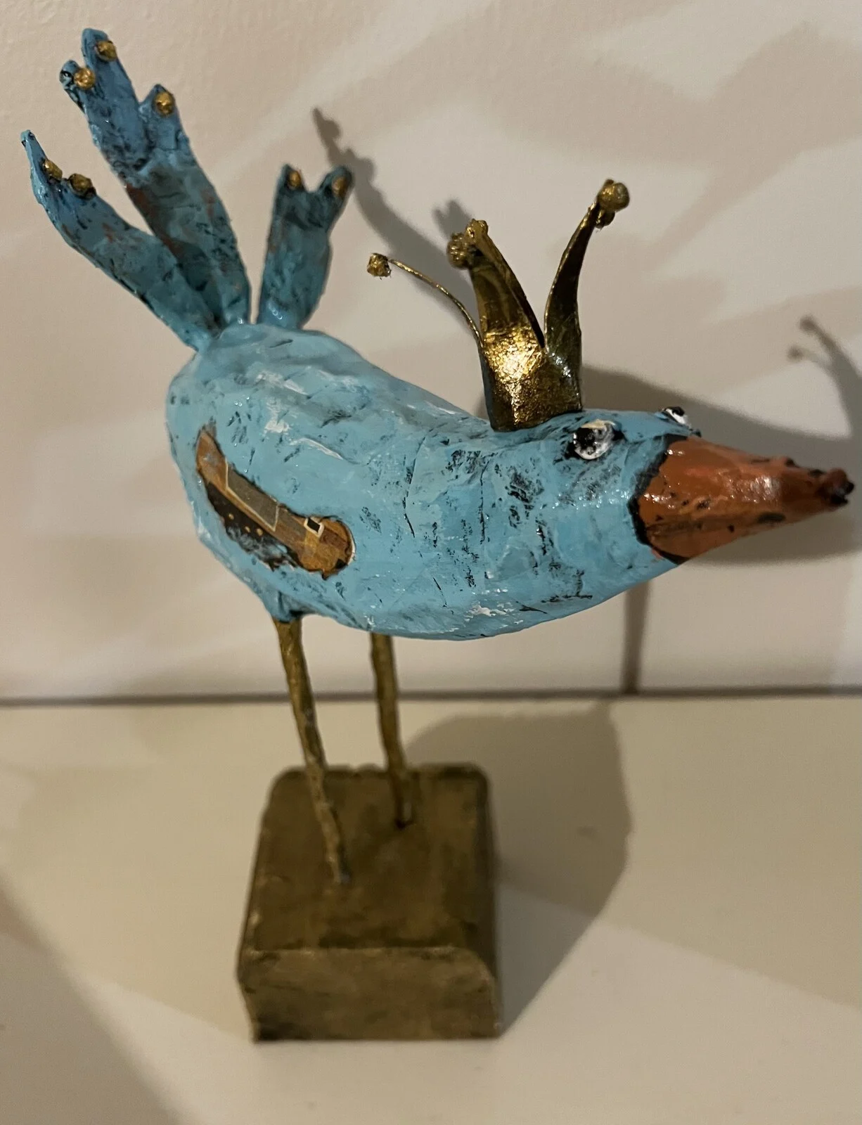 Skulptur Blåmes av Marina Björkman