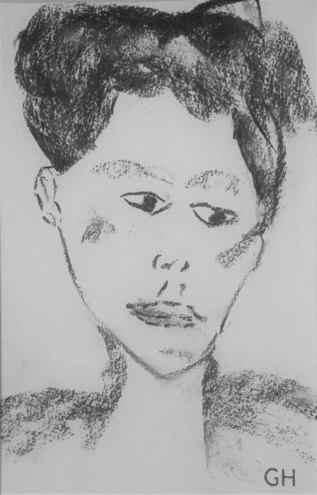 "Study G20 - VII" - Charcoal sketch av Gerhard Hofman