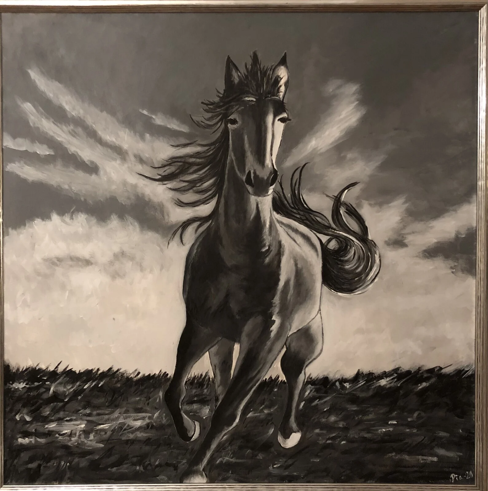 Akrylmålning Frihet av Pia Markström Ekstrand