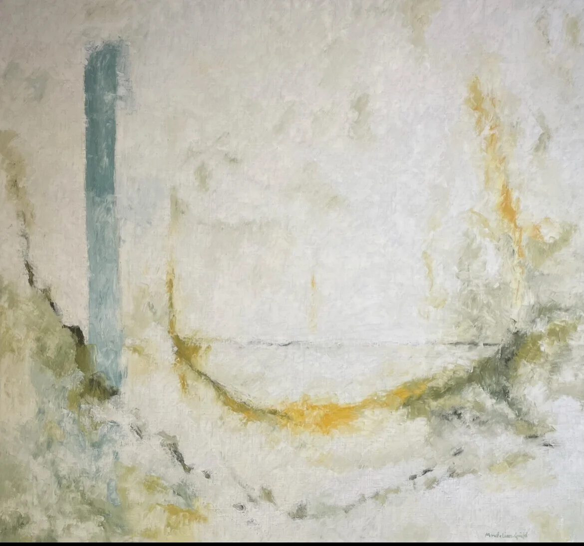 Oljemålning Upplyst av Maria Montelius-Grifó