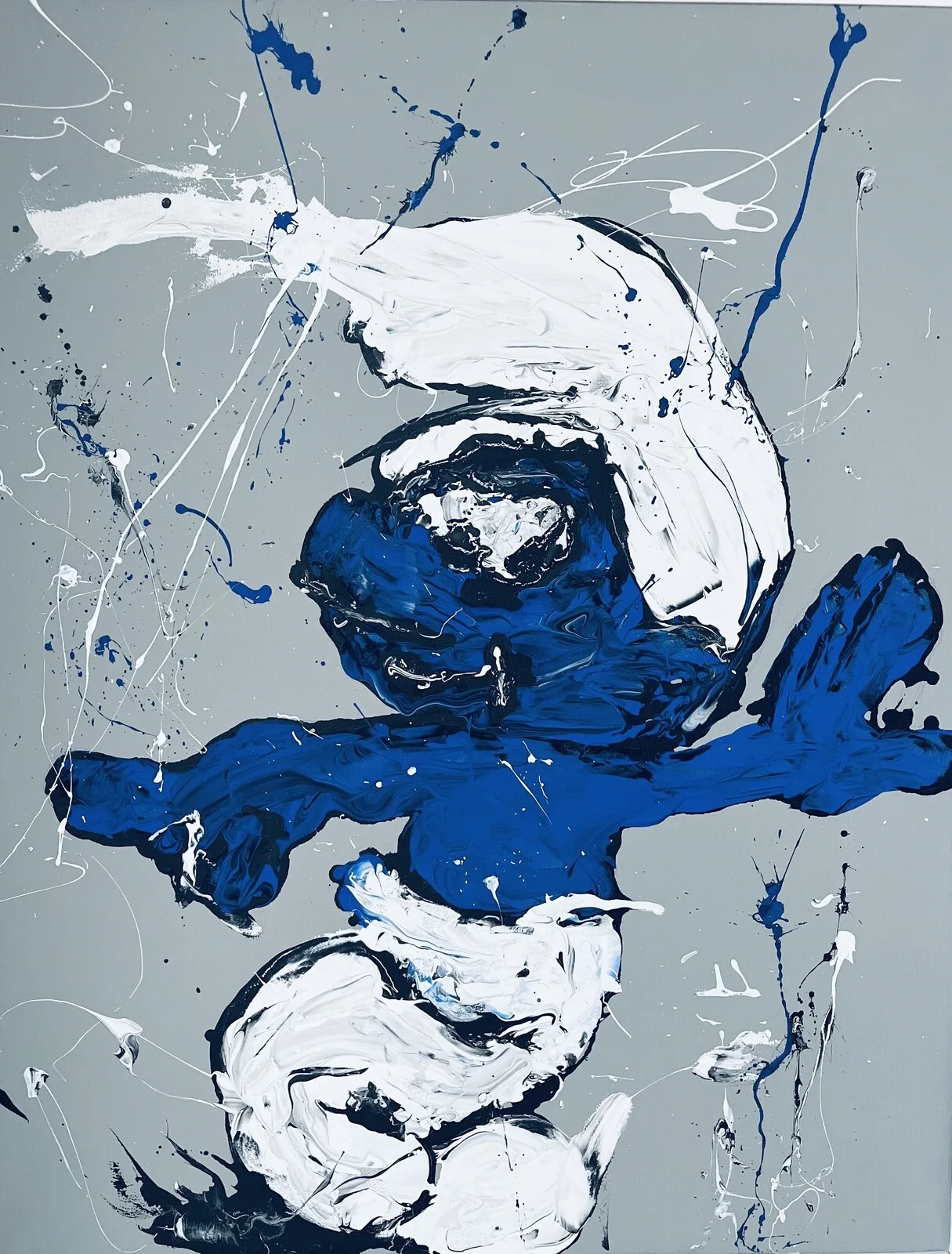 Akrylmålning Smurf av Mattias Gunnarsson Design