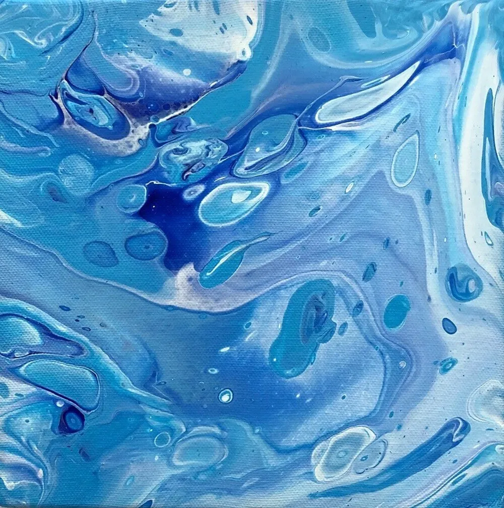 Akrylmålning Blue delight av Sabina Sandberg