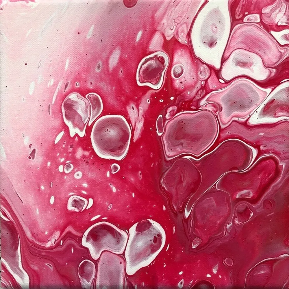 Akrylmålning Pink delight 2 av Sabina Sandberg