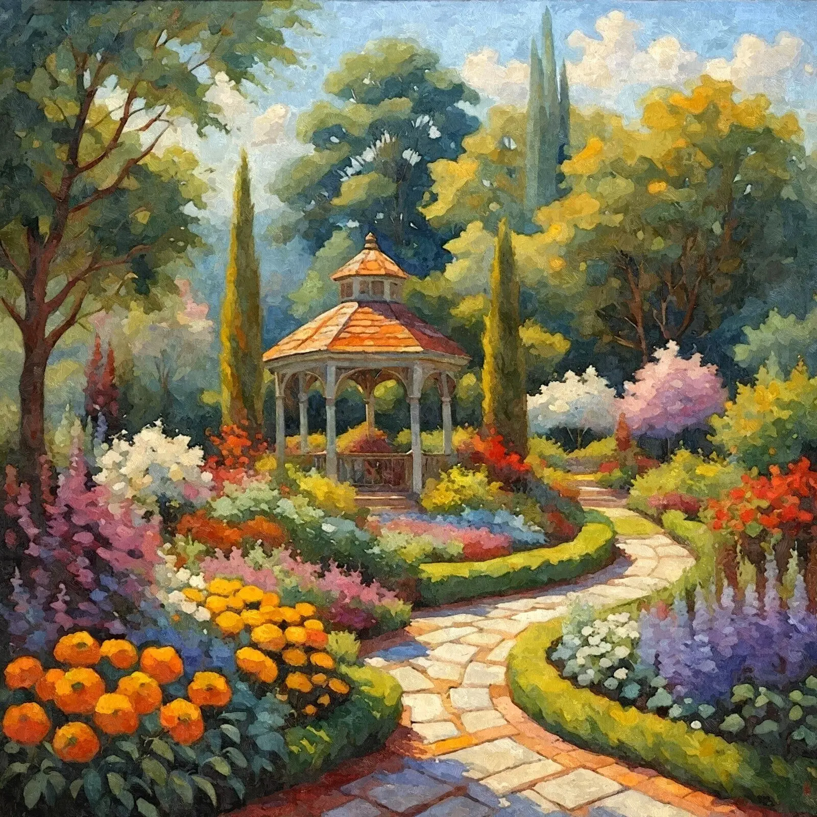 Colorful garden II av Harri Ylikomi
